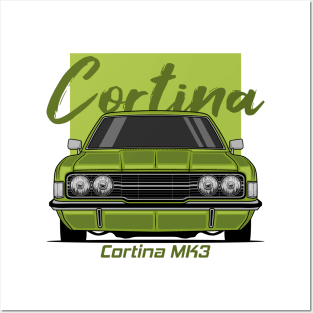 Front Green Cortina MK3 Classic Posters and Art